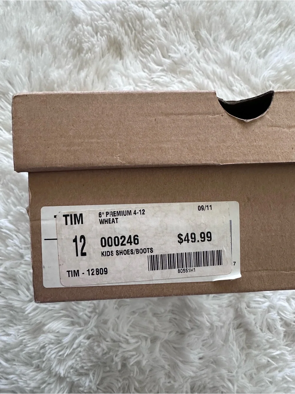Used Kid’s Classic Timberland Boots size 12